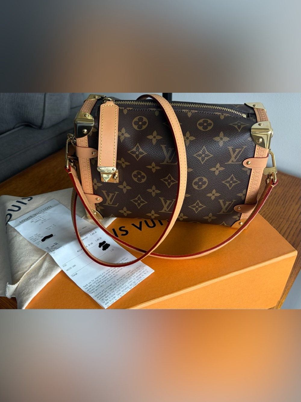 Louis Vuitton Side Trunk MM, with Boutique Receipt